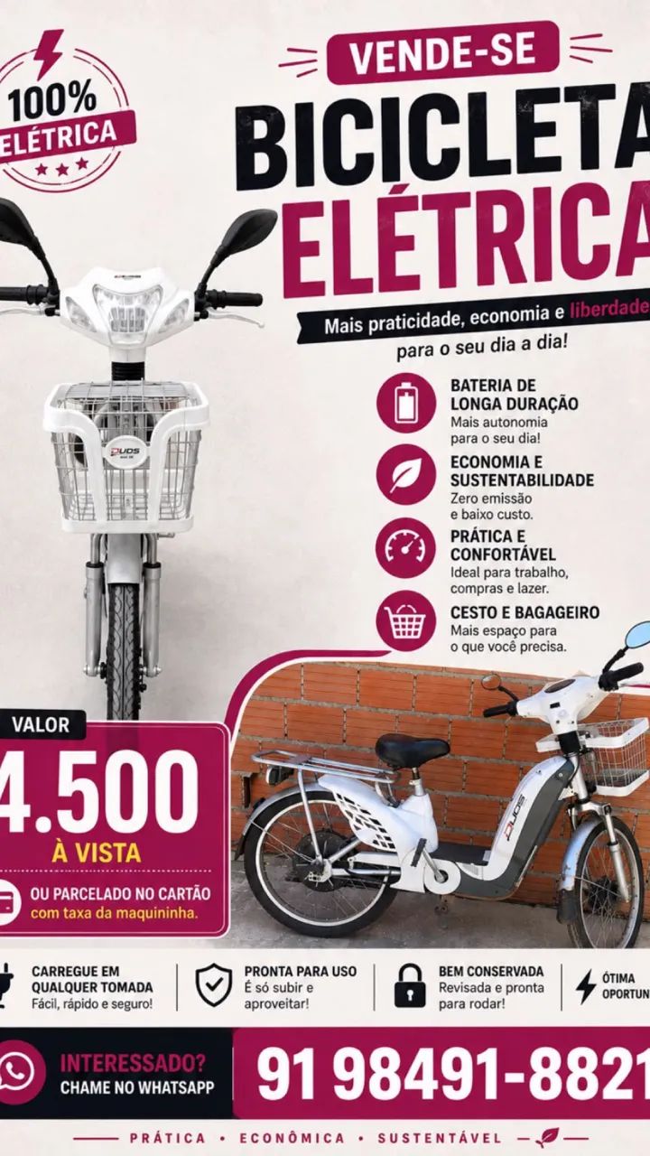 Bicicleta elétrica DUOS Maxx-500