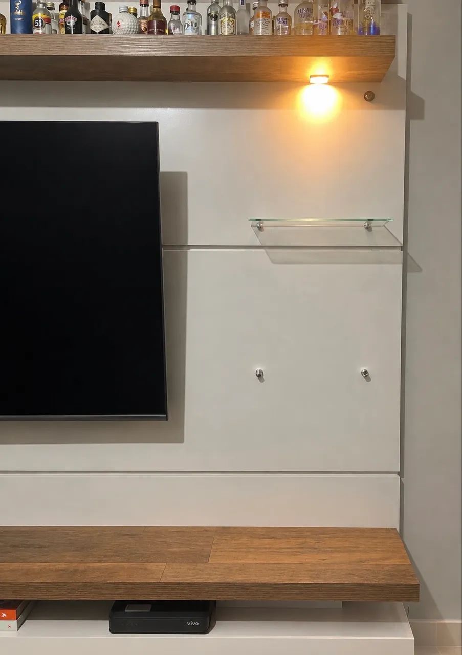 Painel para TV off white - Foto 2