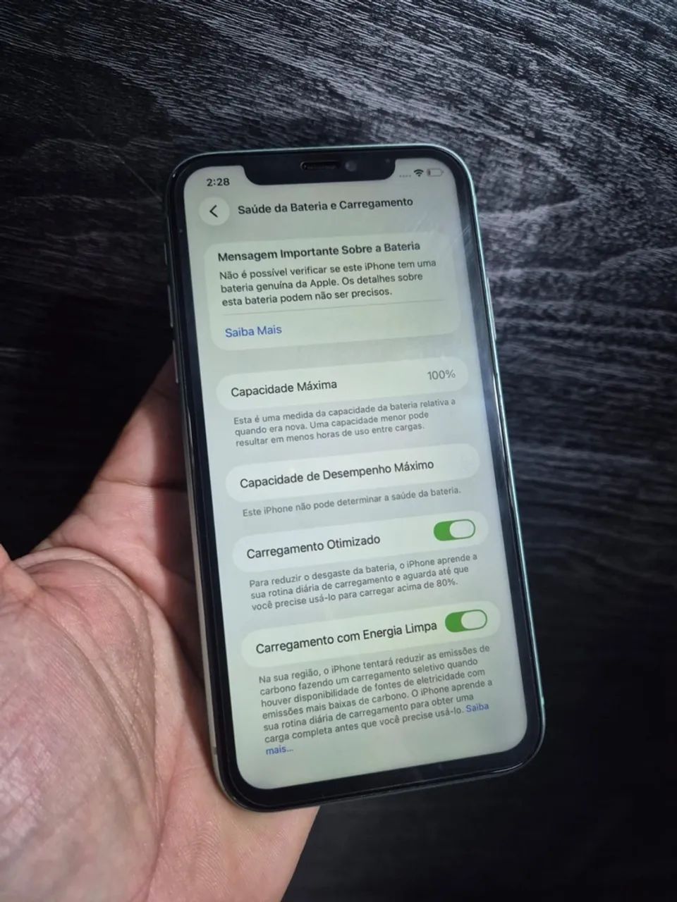 Iphone 11 normal Semi Novo Verde Água - Foto 2