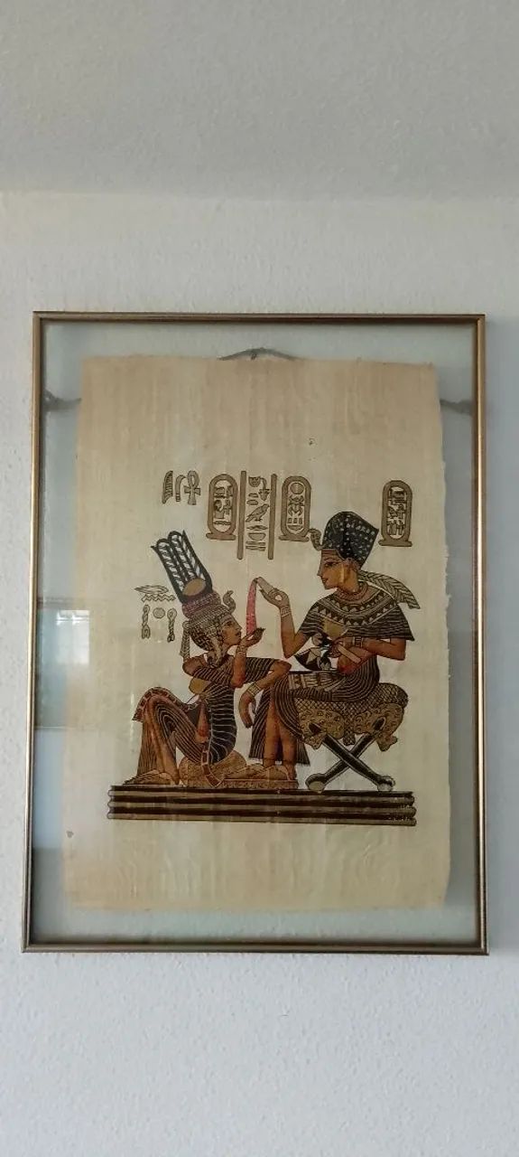 quadro papiro egípcio original 
