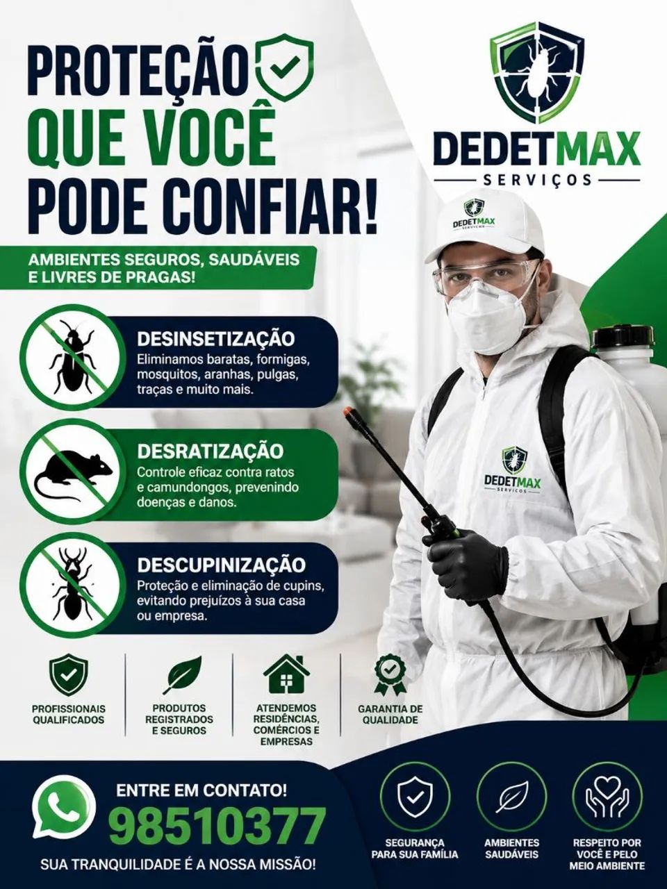 SERVIÇOS DE DEDETIZAÇÃO 