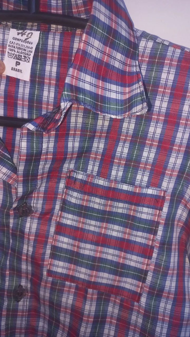 Camisa xadrez infantil  - Foto 3