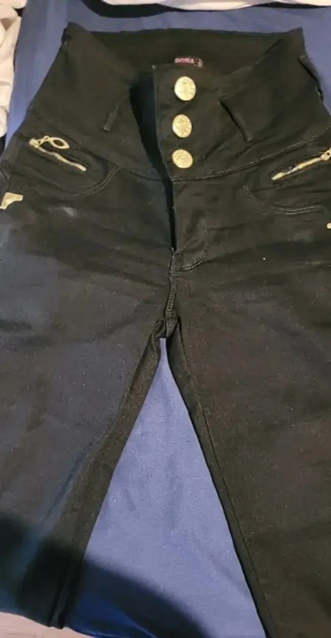 Calça jeans preta 30,00 - Foto 2