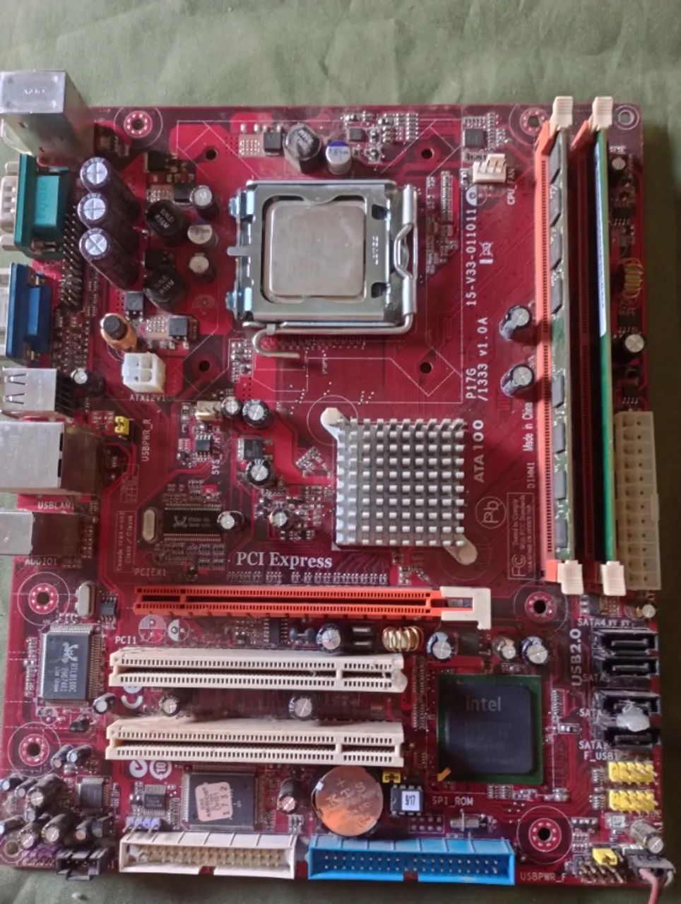 Kit placa mãe soquete 775+processador+memória+HD - Foto 2