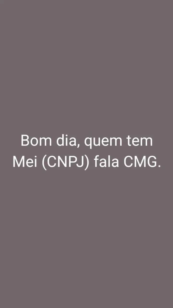 Qualquer coisa fala CMG 