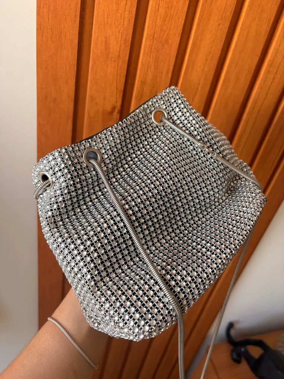 Bolsa brilhante pequena  - Foto 2