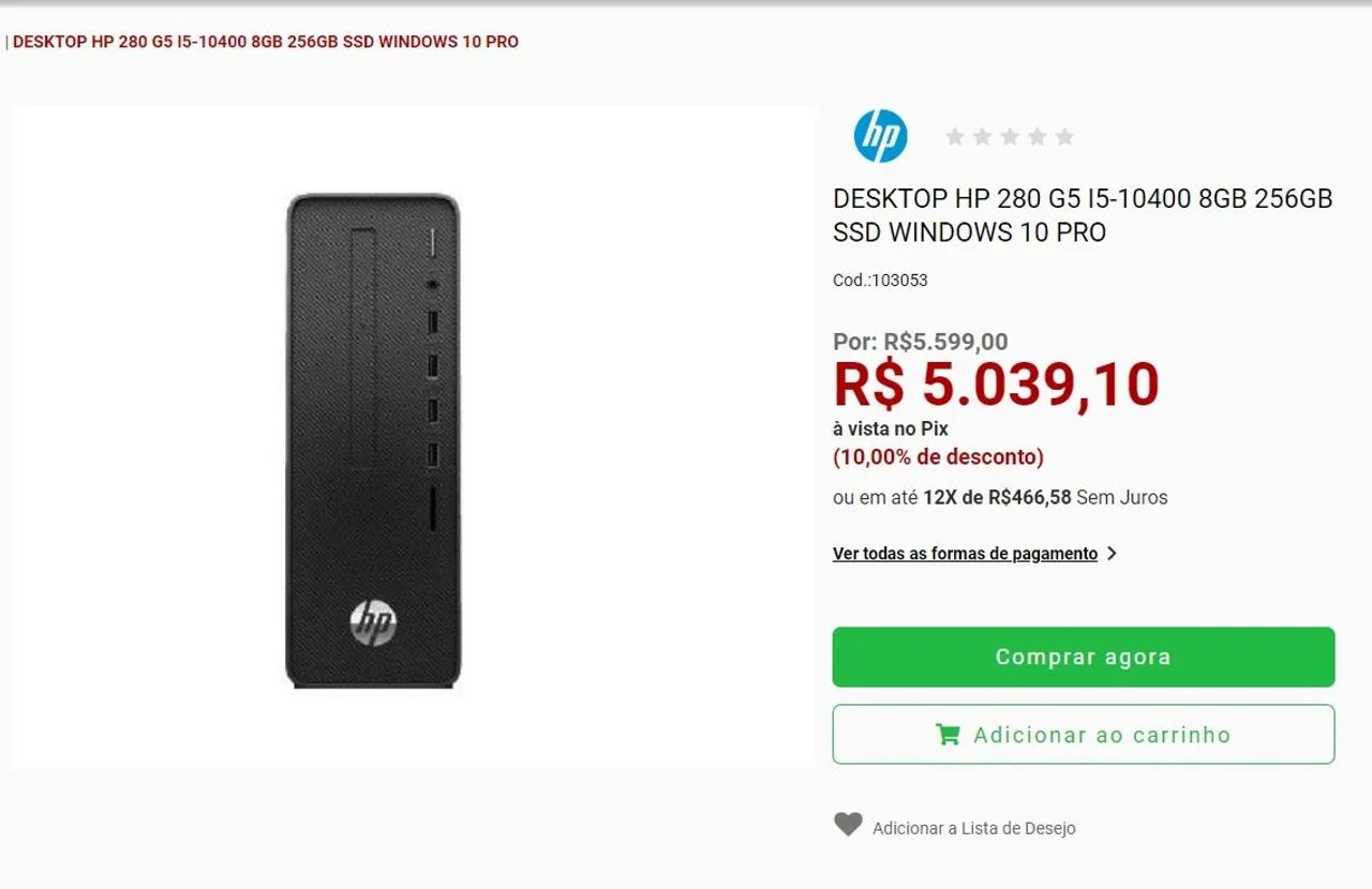 HP PRO 10°GERACAO - Foto 4