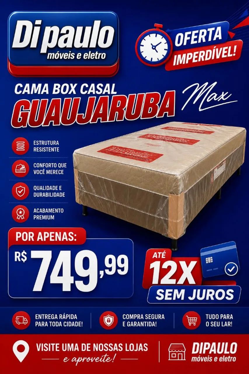 PROMOÇÃO DE CAMA BOX 