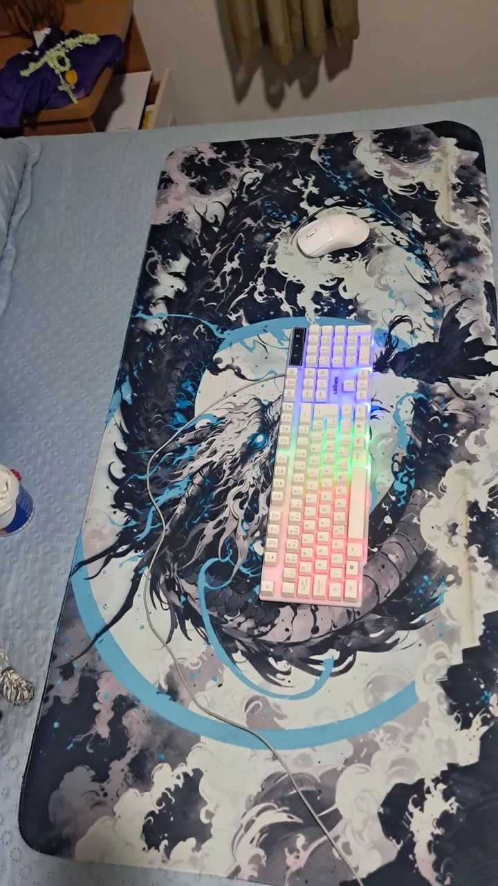KIT MOUSE,MOUSEPAD E TECLADO RGB - Foto 4
