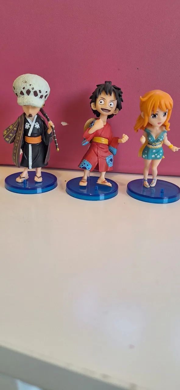 Action Figure miniaturas bonecos one piece luffy - Foto 2