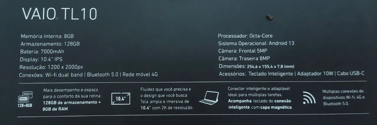 Tablet vaio 128g 8g ram - Foto 2
