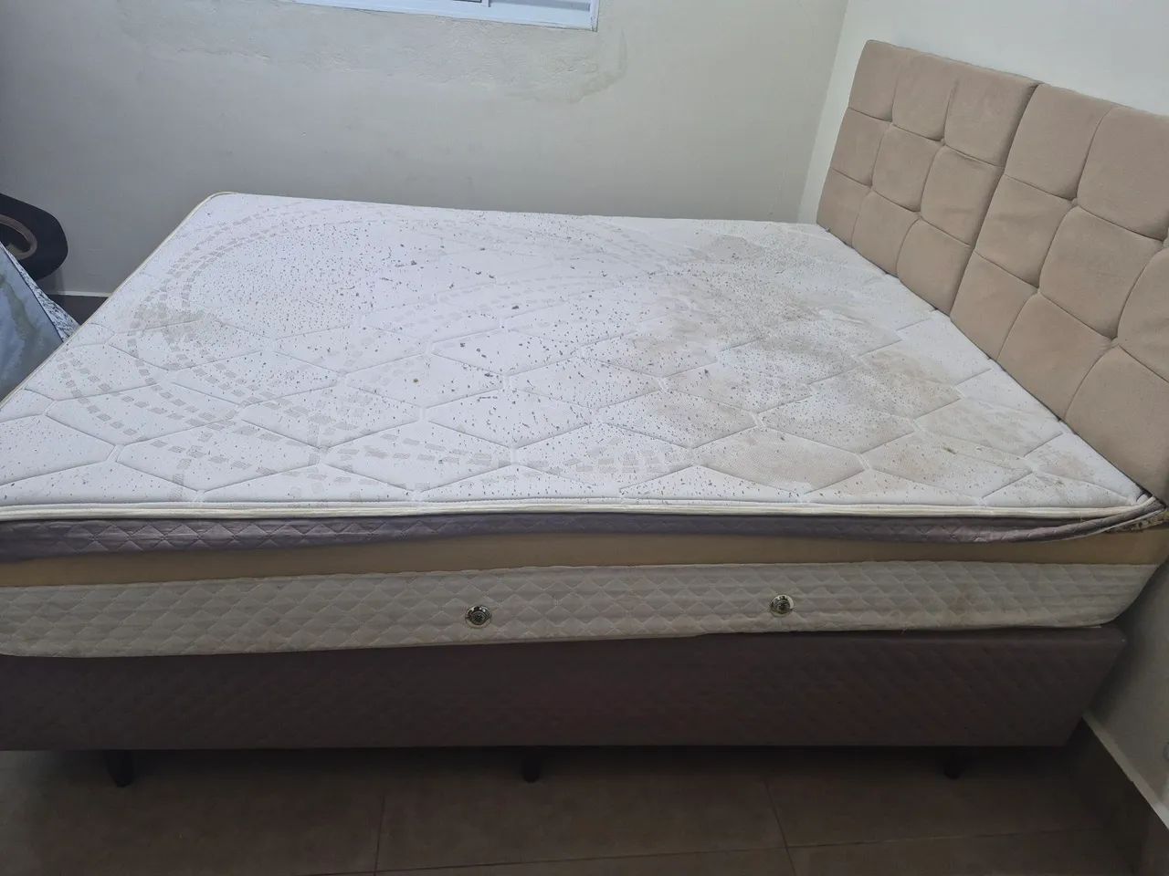 Cama Box casal bipartida com cabeceira - Foto 2