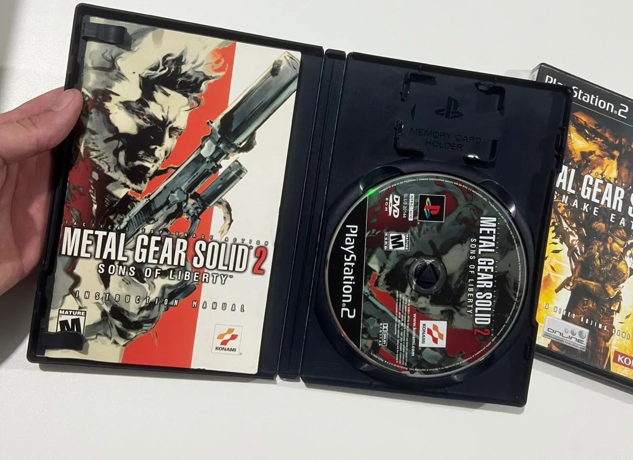 Metal Gear Solid 2 e 3 ps2 - Foto 2
