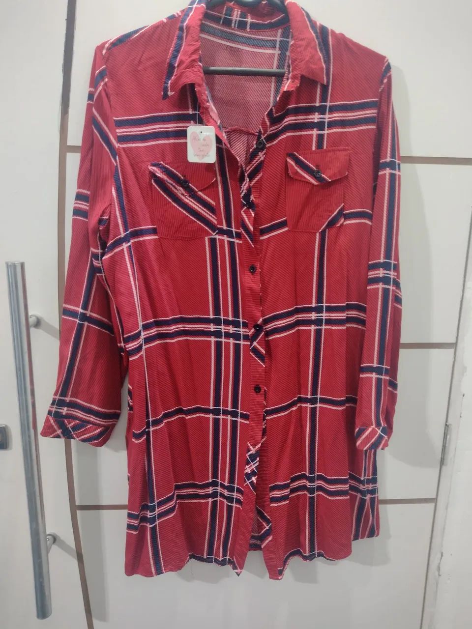 Camisa feminina xadrez Tam 40 - Foto 4