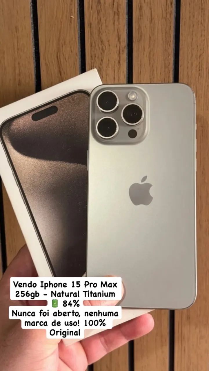 iPhone 15 Pro Max 256gb - Natural Titanium 