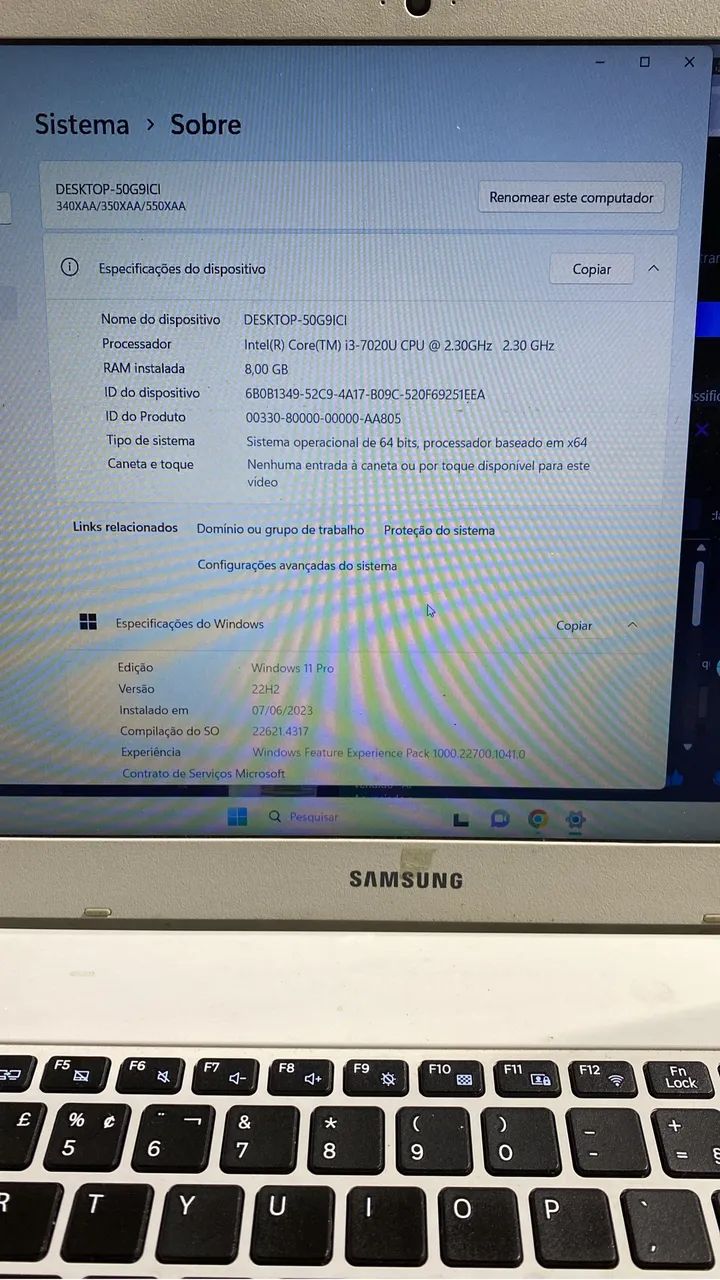 Notebook samsung 350x com ssd - Foto 2