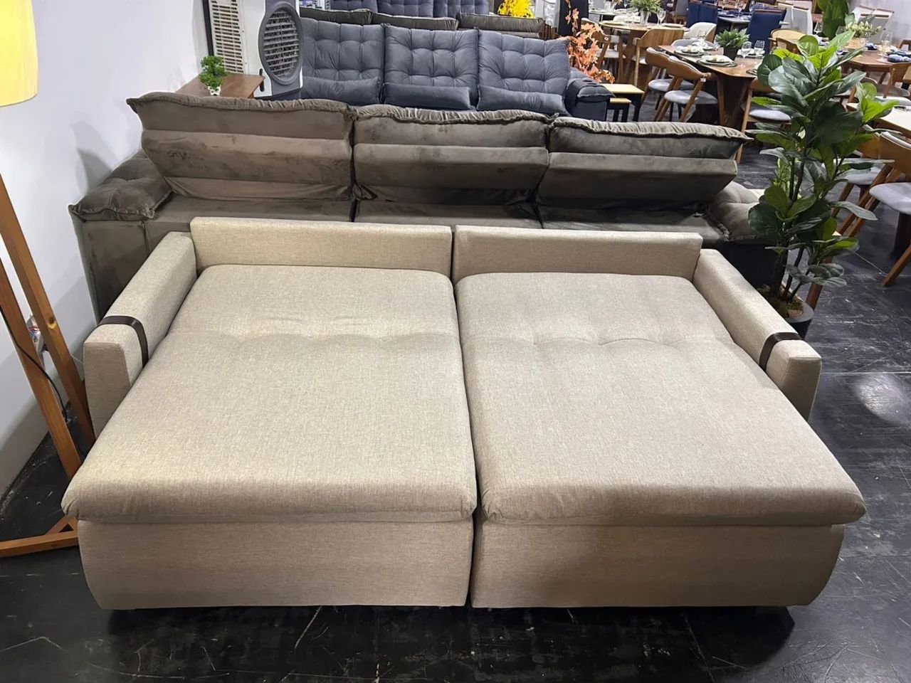 SOFÁ CAMA MIDAS NO LINHO - Foto 4