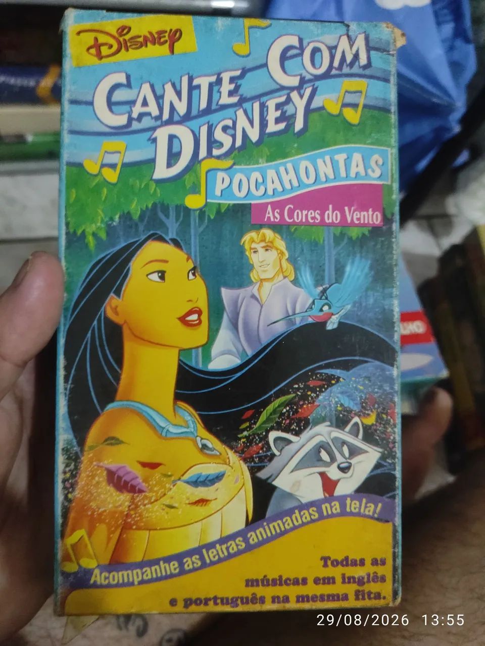 VHS Cante com a Disney Pocahontas 