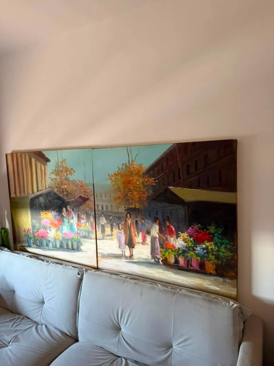 Lindo quadro pintado a óleo