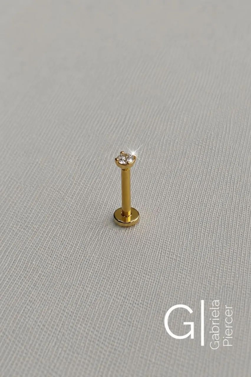 Piercing ponto de luz titânio 