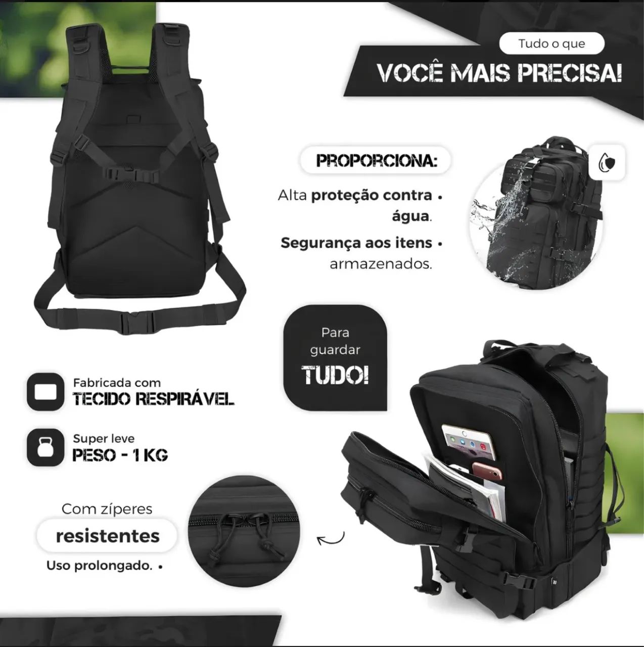 Mochila Tática 50L - Foto 5