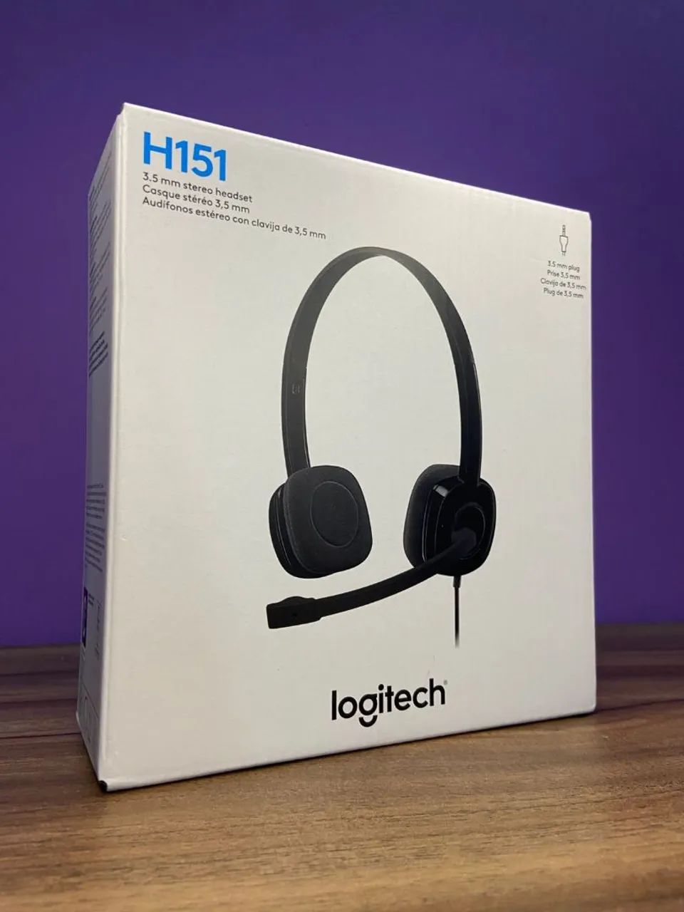 Headset com fio USB Logitech H151 com Microfone com Redução de Ruído - Foto 4