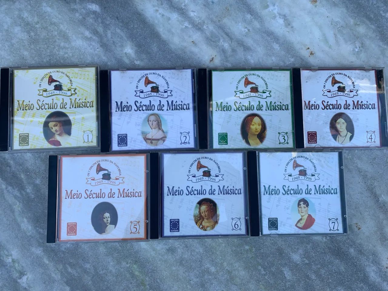 Coleção Completa Meio Século de Música- 7 CDs Originais (Volumes 1