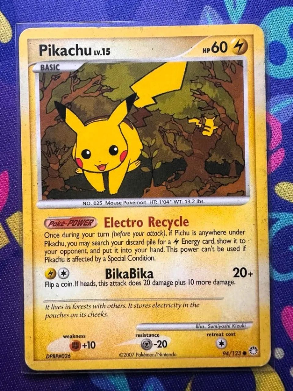 Carta Pikachu SP Ingles Pokemon TCG