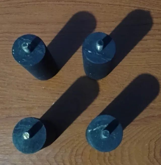Kit 4 Pés de 12 cm para Cama Box ou Baú - Foto 2