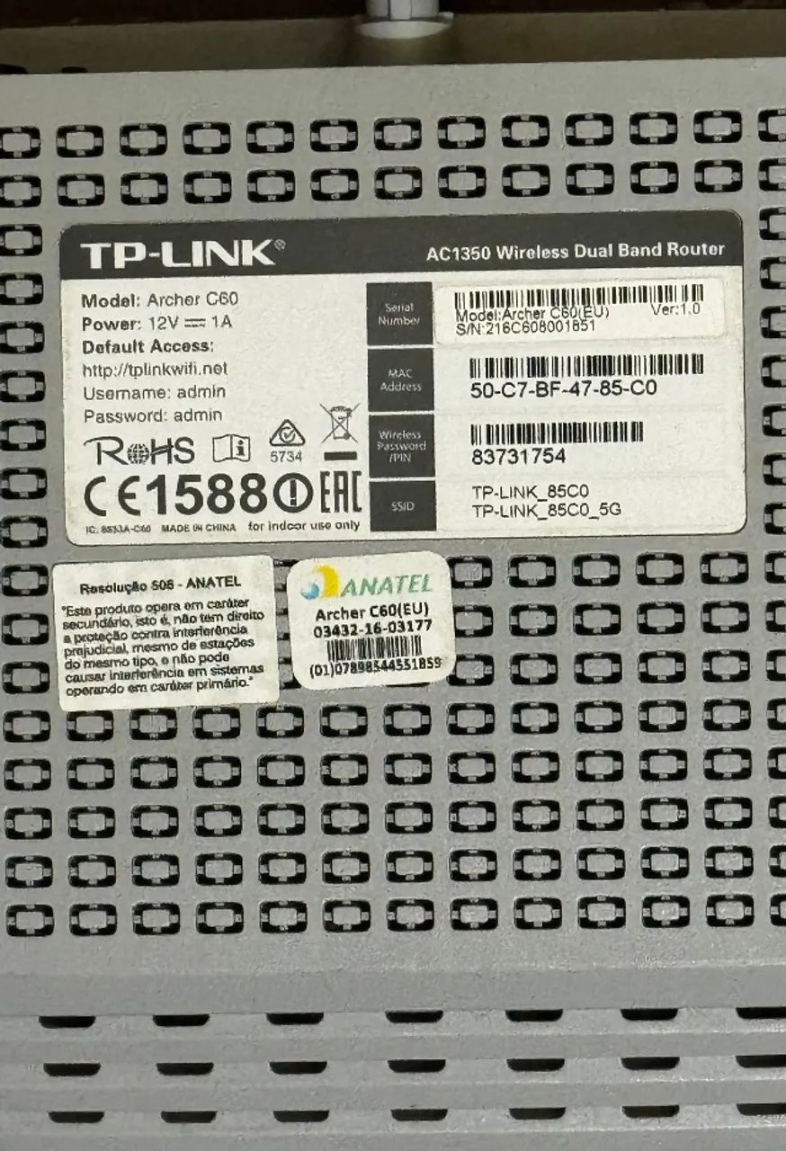 Router TP-Link Archer C60 1350Mbps - 5 Antenas 5 Portas - Roteador Wi-Fi - Foto 5