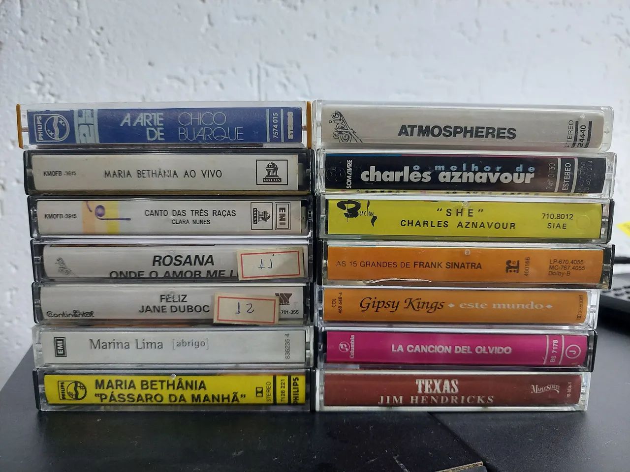 Lote de fita K7 Nacionais e importadas.