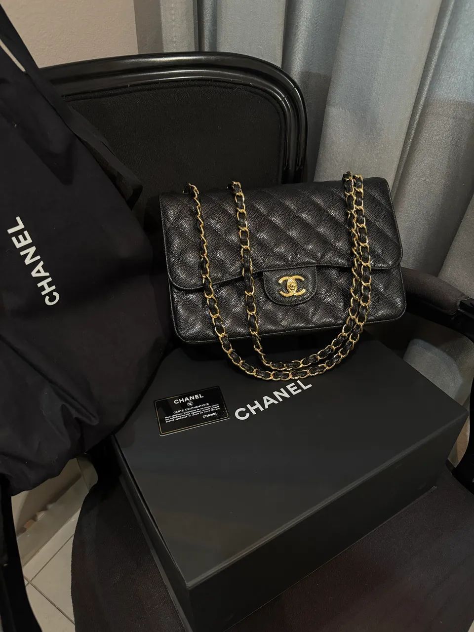 Bolsa Chanel Classic double Flap Jumbo Original  - Foto 2