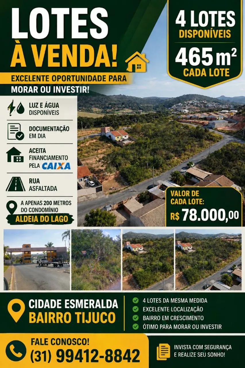 Lotes,no Tijuco 