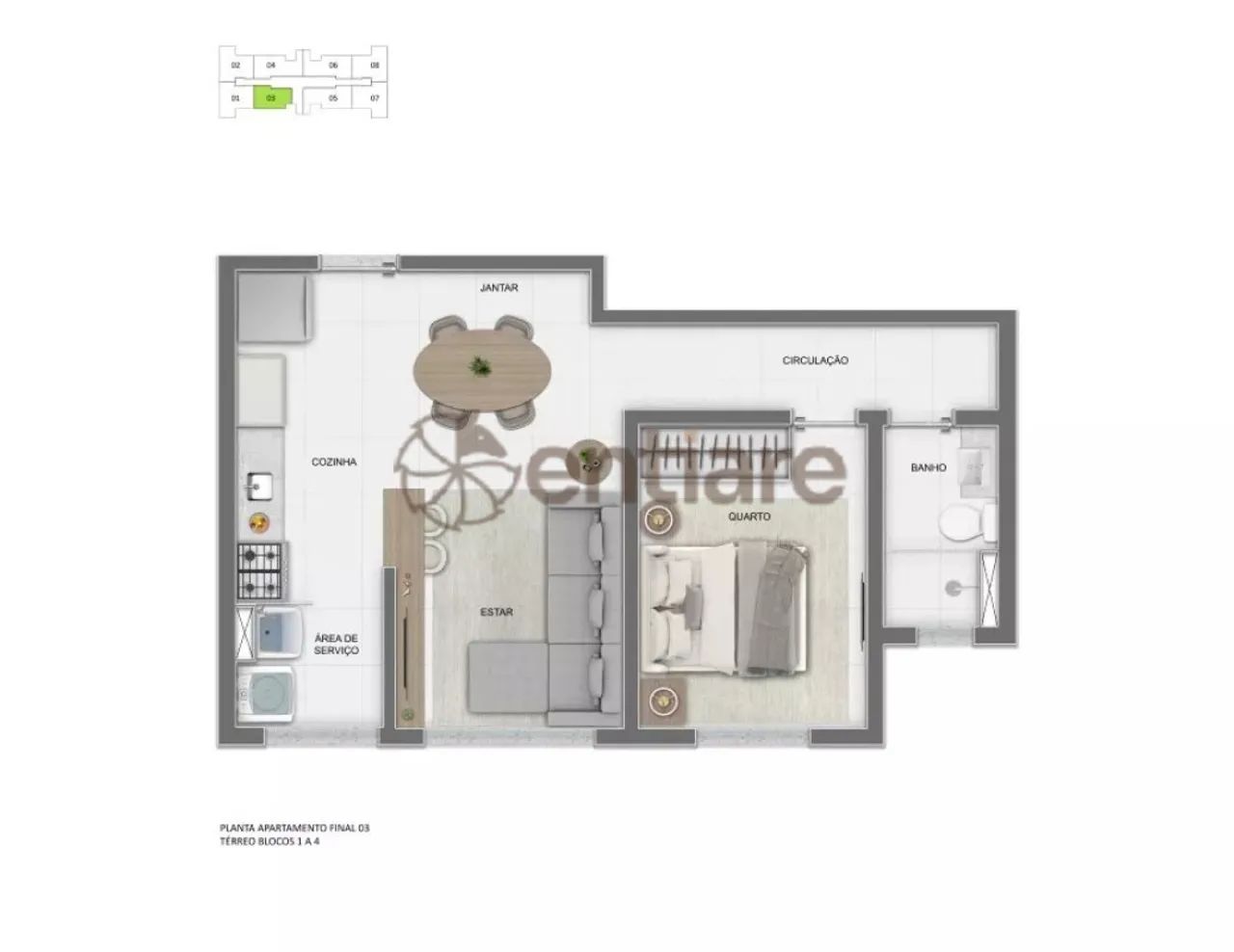 Apartamento com 1 quarto para alugar em Belo Horizonte - Foto 5