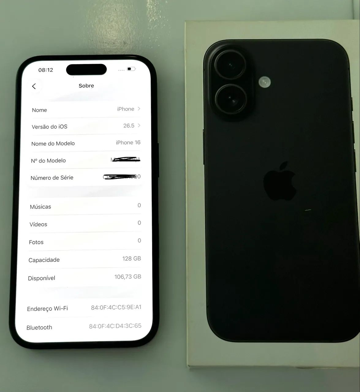 iPhone 16 128gb preto 