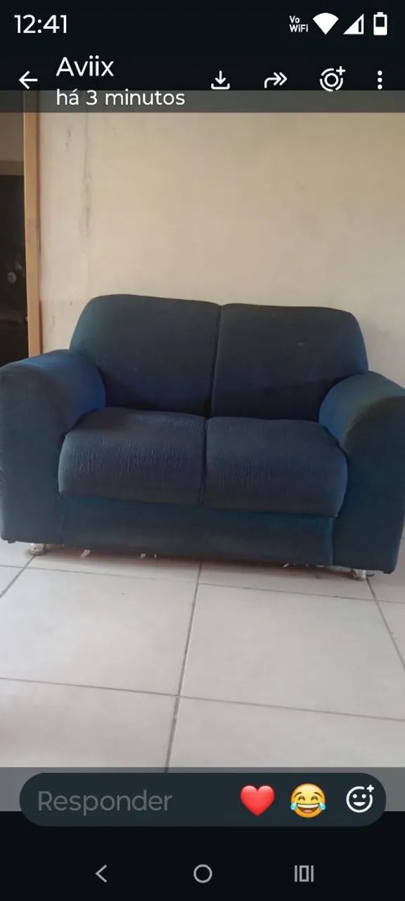 Sofá dois lugar 