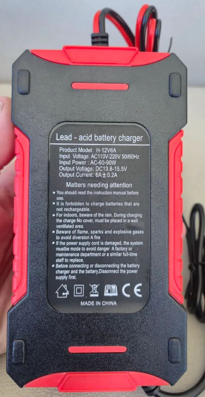 Carregador Inteligente de Bateria 12V 6A com Função Reparo | Carro, Moto e Caminhão - Foto 10