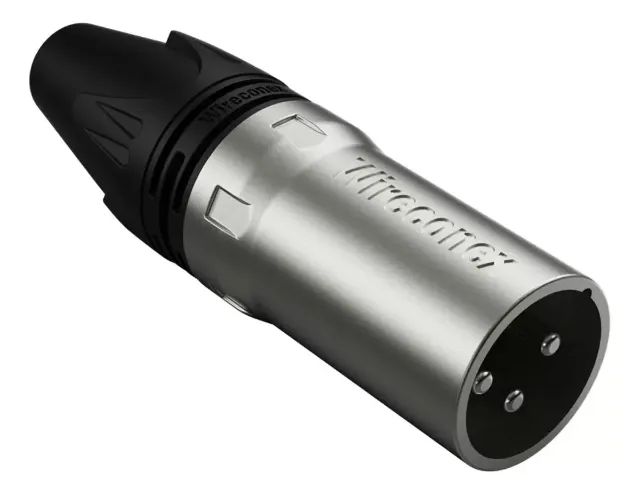 Plug Wireconex Macho Linha Wc 1013 Ml Bk Ni Xlr