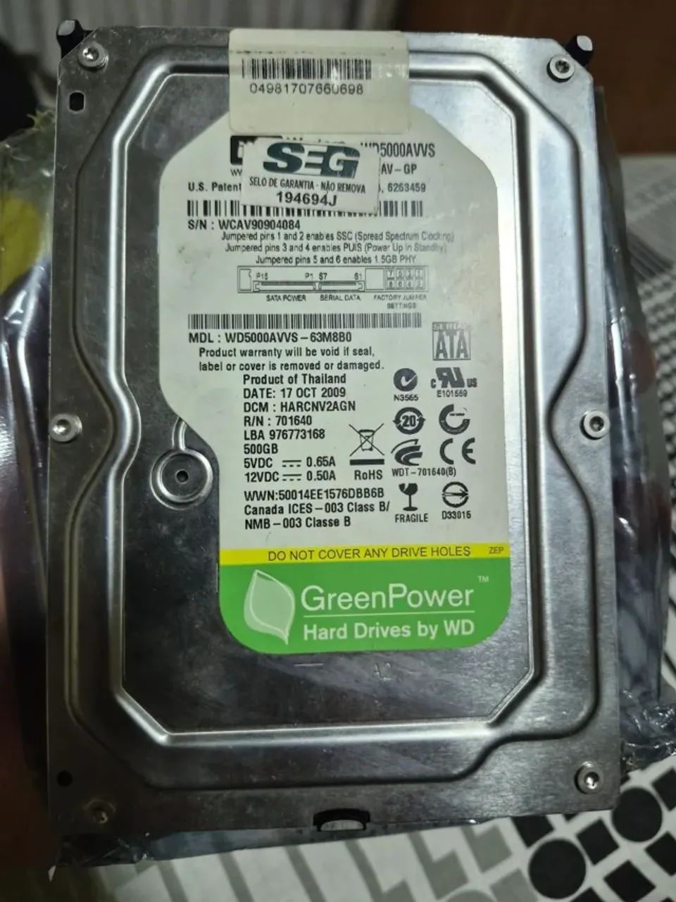 HD SATA - 500GB