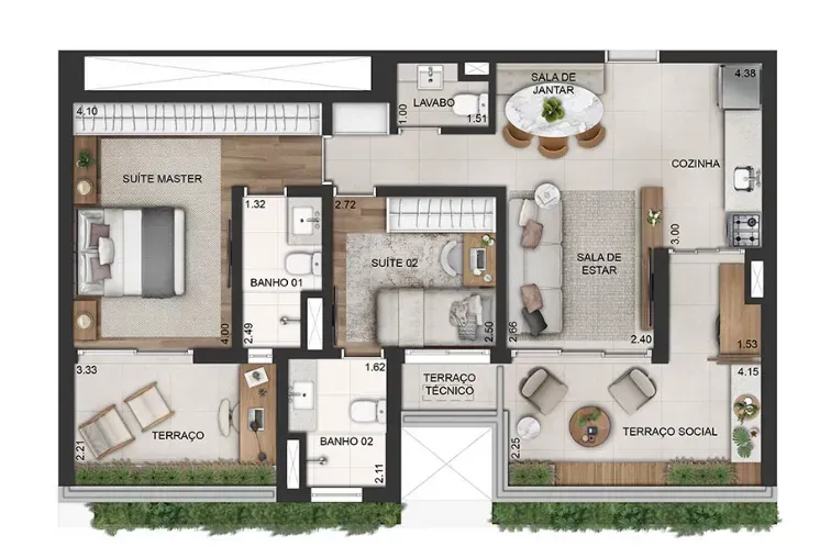 PLANTA 80m²