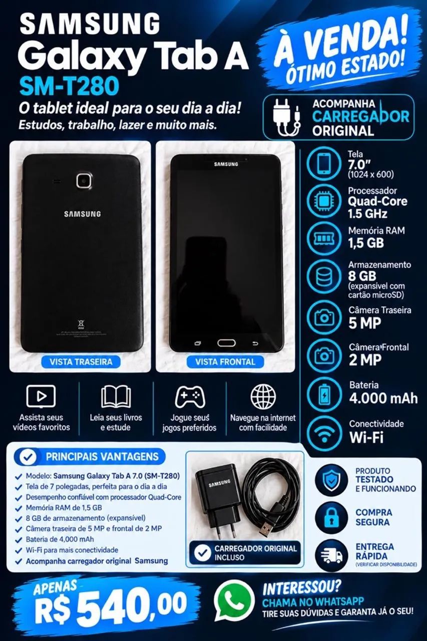 Tablet Sansung Galaxy Tab A 