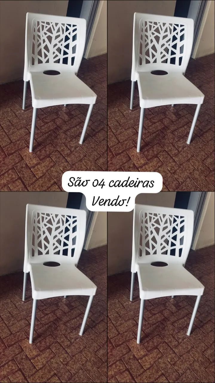 Vendo 04 cadeiras 
