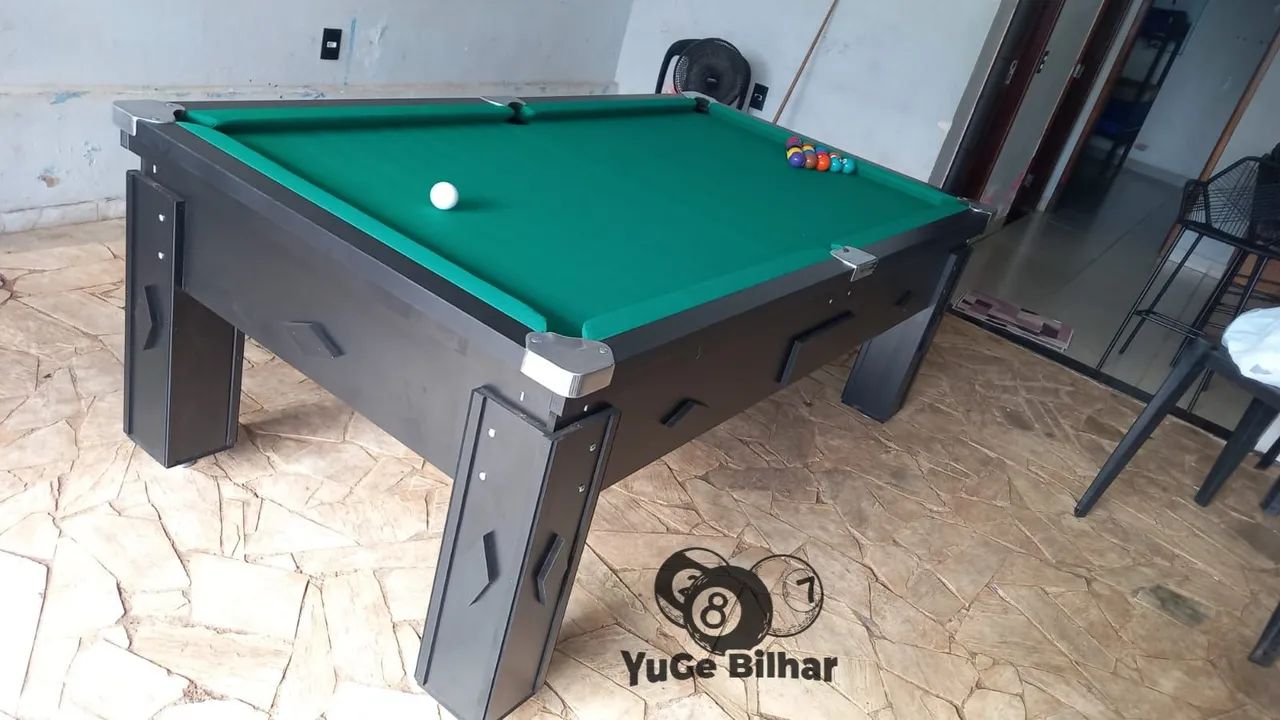 Mesa de sinuca mesa de bilhar a melhor da região com campo de ardósia