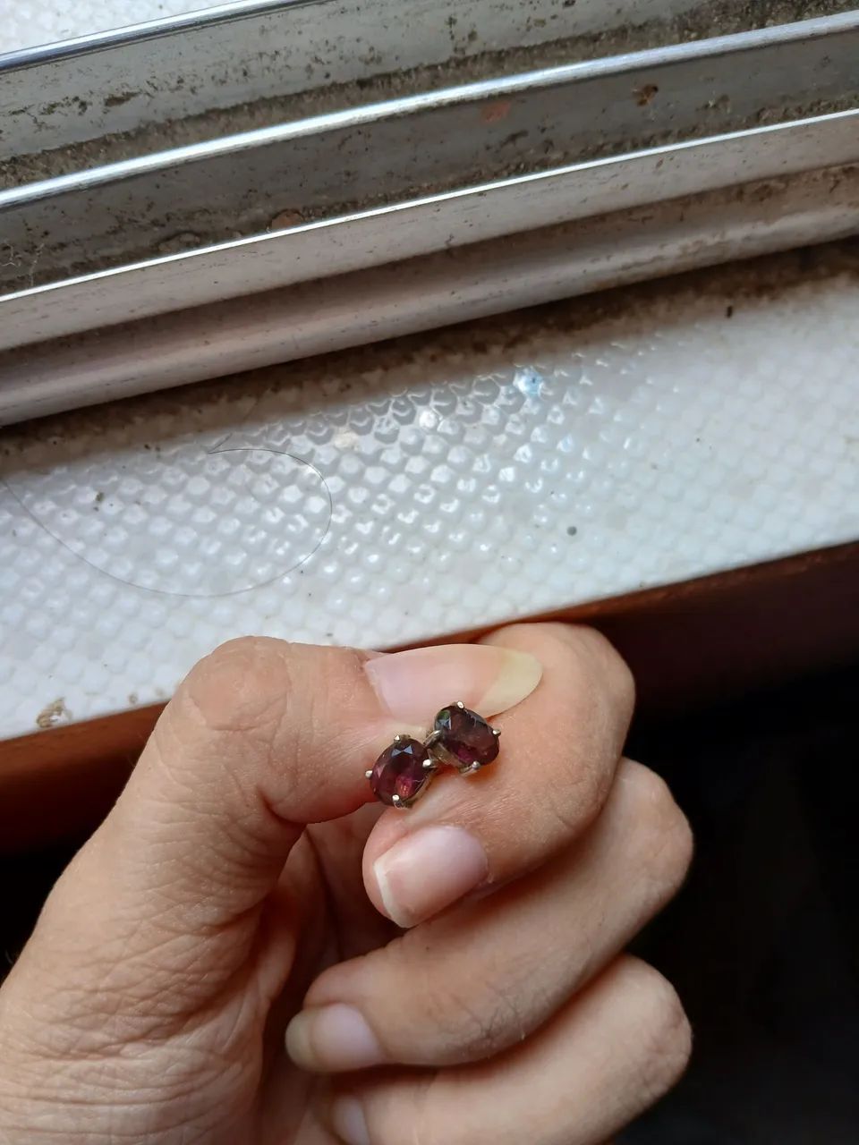 Colar de prata 925 + brinco de prata com ametista  - Foto 3