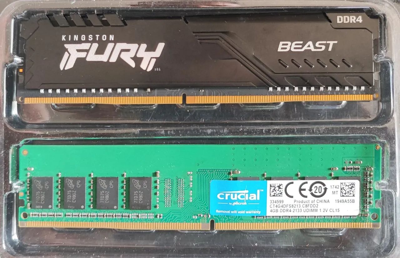 Memória ram 8GB