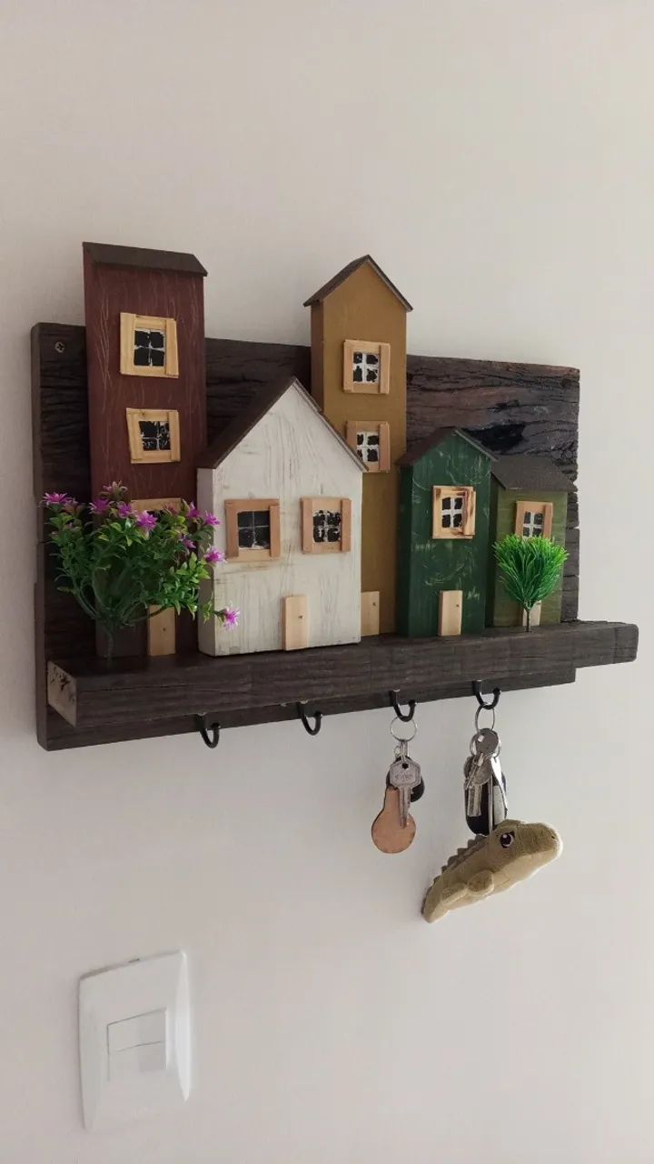 Porta-chaves rústico