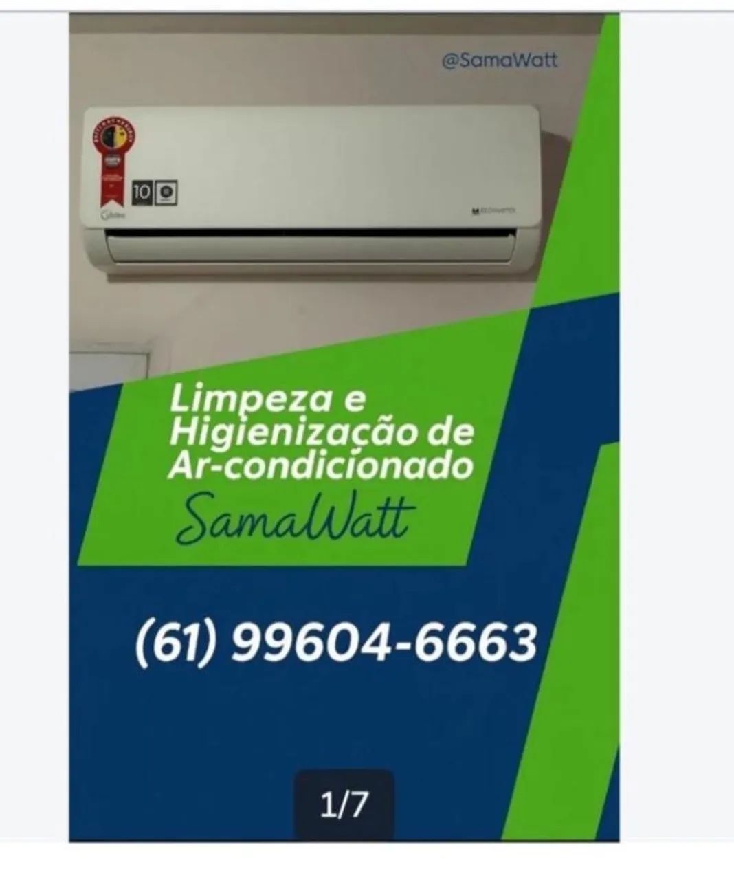 Limpeza e Higienização de ar-condicionado 
