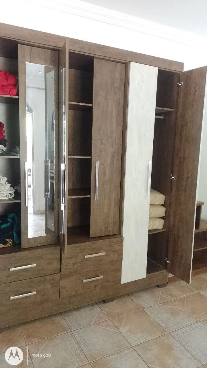 Guarda roupa 2,40 com comoda usado - Foto 5