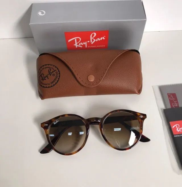 óculos de sol ray ban round style tartaruga - Foto 5