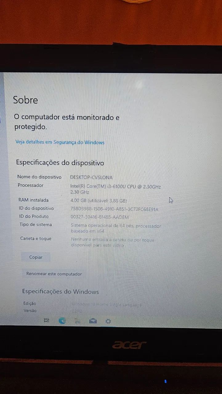 Notebook Acer i3 HD 1 TB - Foto 4